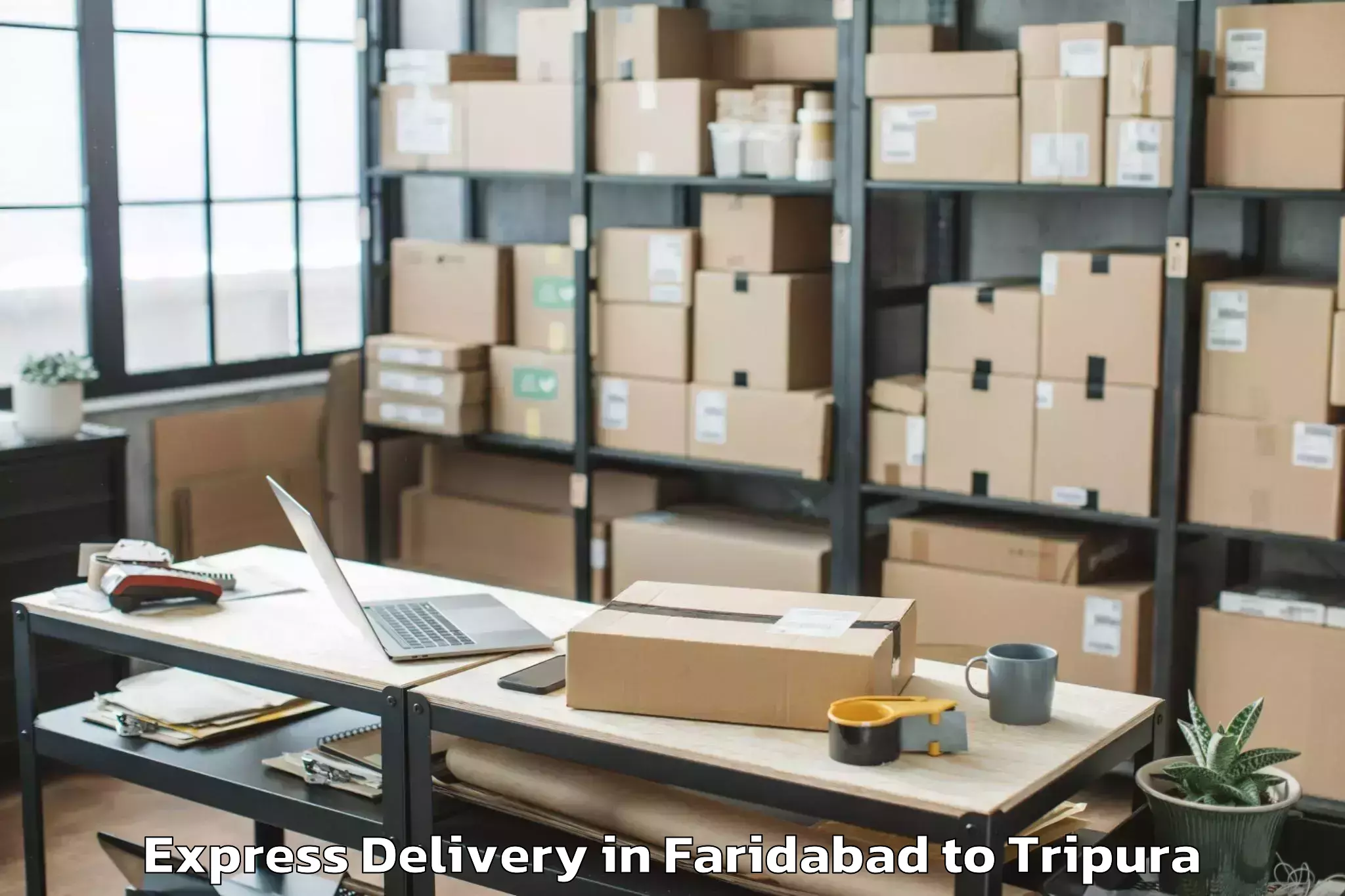 Discover Faridabad to Sonamura Express Delivery